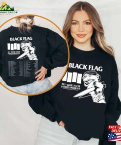 Black Flag My War Tour 2024 Shirt Band Fan Unisex Hoodie 3 Black Flag My War Tour 2024 Shirt Band Fan Unisex Hoodie 4