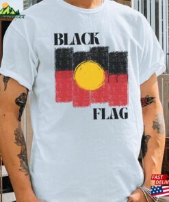 Black Flag T Shirt Aboriginal Tee Hoodie Unisex