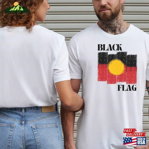 Black Flag T Shirt Aboriginal Tee Hoodie Unisex