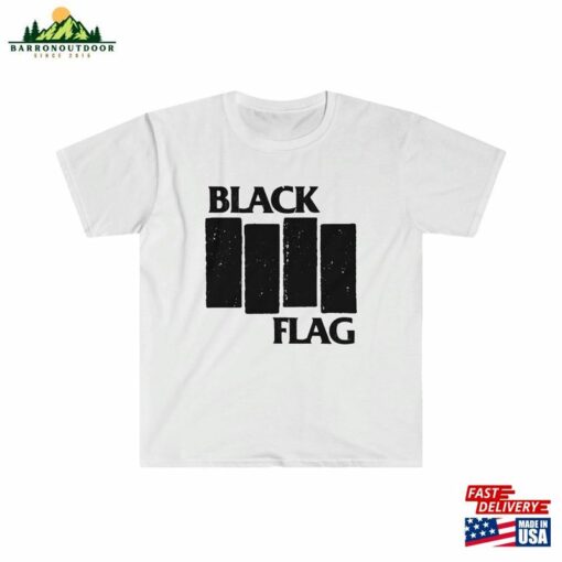 Black Flag Tee Shirt Distressed Hoodie Classic