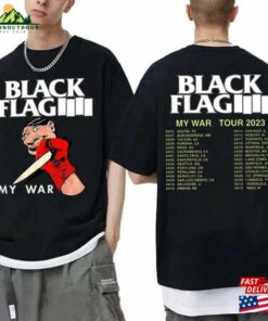 Black Flag Tour 2023 Poster T Shirt Punk Rock Band Concert Shirt Graphic Hoodie 1