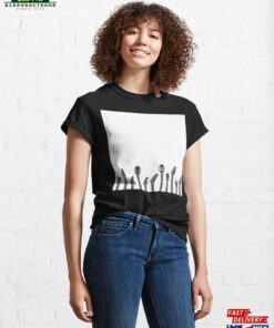 Black Guitars White Background Musical Collection Classic T Shirt Unisex Hoodie 1