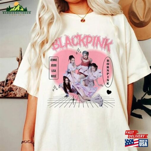 Black Pink Concert Girls Outfit Born Shirt Blackpink World Tour T-Shirt Hoodie Unisex