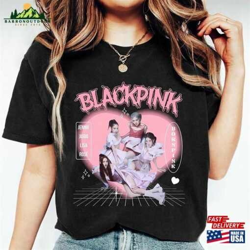 Black Pink Concert Girls Outfit Born Shirt Blackpink World Tour T-Shirt Hoodie Unisex