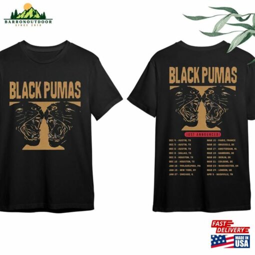 Black Pumas 2023 2024 Tour Shirt Band Fan Classic T-Shirt