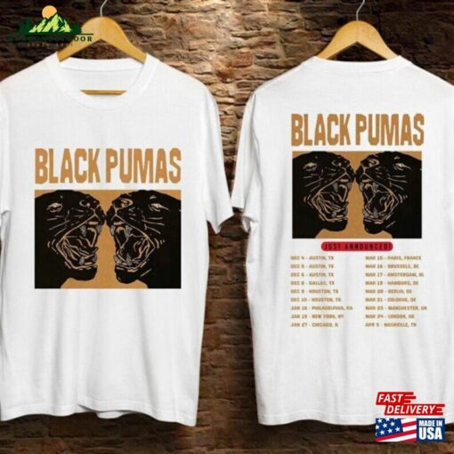 Black Pumas 2023 2024 Tour Unisex T-Shirt Gift For Fan Classic Hoodie