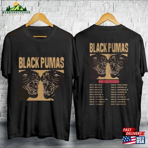 Black Pumas 2023 2024 Tour Unisex T-Shirt Gift For Fan Classic Hoodie