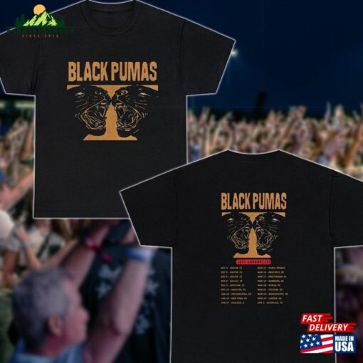 Black Pumas Tour Shirt 2024 2023 Band Fan For Sweatshirt T-Shirt