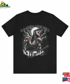 Black Rock T Shirt Gothic Skeleton Design Concert Tee Unisex 4