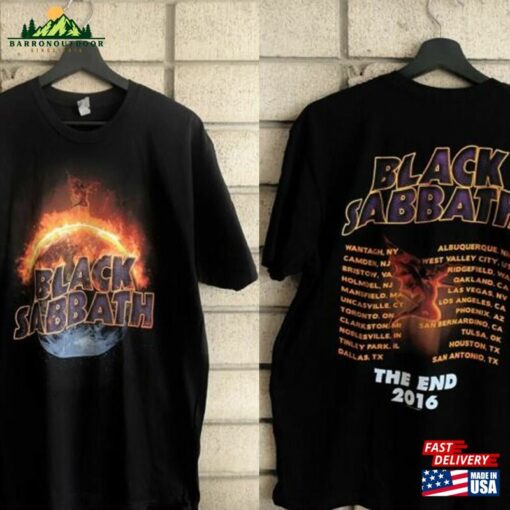 Black Sabbath “Earth” 2016 The End Tour T-Shirt Vintage Gift Tee For Men Women Unisex Classic