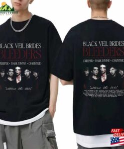 Black Veil Brides 2024 Tour Shirt Band Fan Bleeders Us Unisex T-Shirt 1 Black Veil Brides 2024 Tour Shirt Band Fan Bleeders Us Unisex T Shirt 2