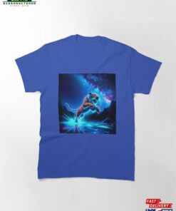 Blacklight Style Saber Toothed Tiger Luminous Leap Classic T Shirt Hoodie 1