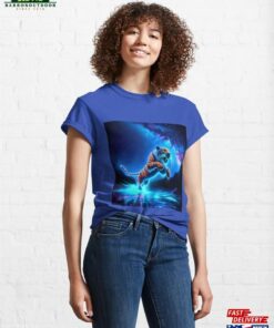 Blacklight Style Saber Toothed Tiger Luminous Leap Classic T-Shirt Hoodie 2 Blacklight Style Saber Toothed Tiger Luminous Leap Classic T Shirt Hoodie 3