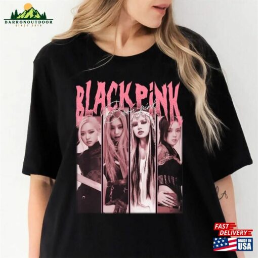 Blackpink Born Pink Retro Shirt World Tour Kpop Classic Hoodie