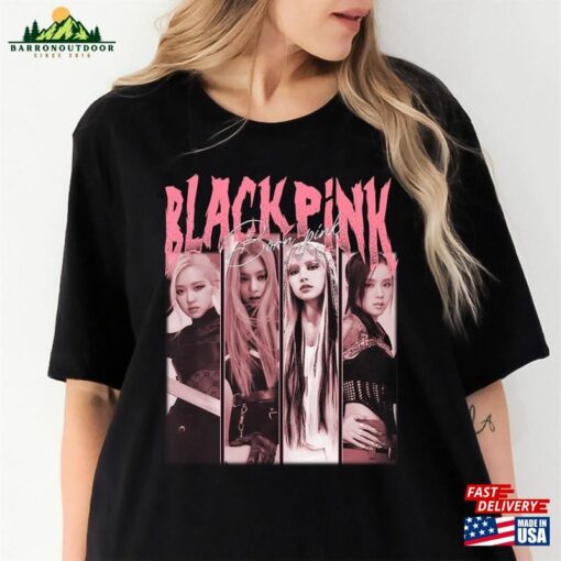 Blackpink Born Pink Retro Shirt World Tour Kpop Classic Unisex