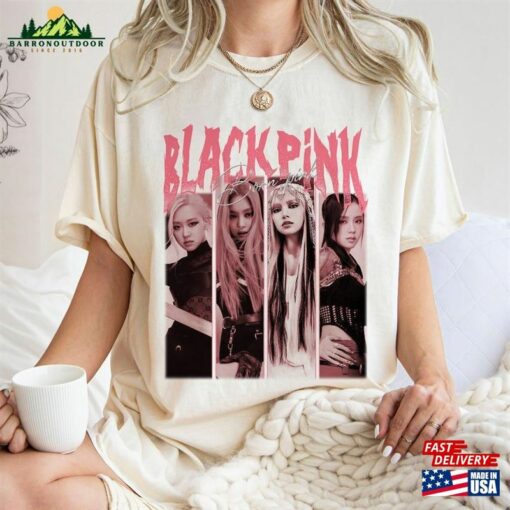 Blackpink Born Pink Retro Shirt World Tour Kpop Classic Unisex