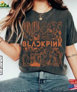 Blackpink Kpop Doodle Art Shirt Vintage Merch Tee Albums Lyrics Tattoo Sweatshirt Classic