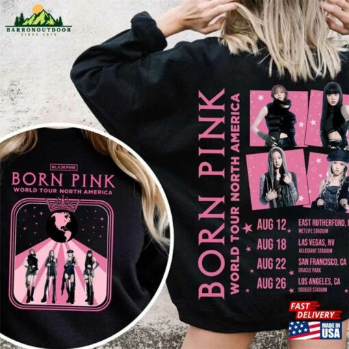 Blackpink Merch World Tour T-Shirt Born Pink Shirt Classic Sweatshirt