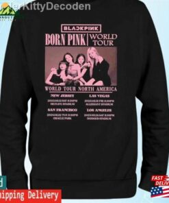 Blackpink Shirt Born Pink Schedule Usa Hoodie Classic 1