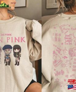 Blackpink Shirt Members Chibi Pink Venom Signatures Cute Sweatshirt Jisoo Hoodie T-Shirt