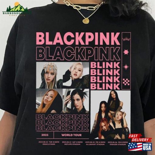 Blackpink Tour Shirt Born Pink World 2023 Classic Sweatshirt