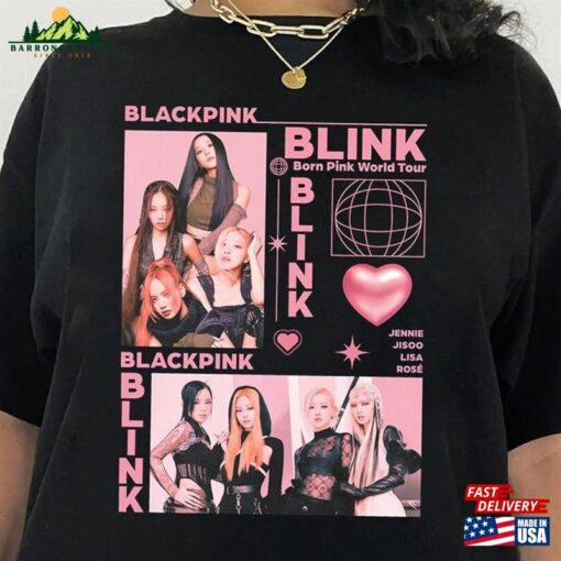 Blackpink Tour Shirt Born Pink World 2023 Sweatshirt Unisex