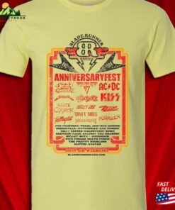 Bladerunner Anniversary T Shirt Rock Radio Station Vintage Style Yellow Classic Unisex Bladerunner Anniversary T Shirt Rock Radio Station Vintage Style Yellow Classic Unisex