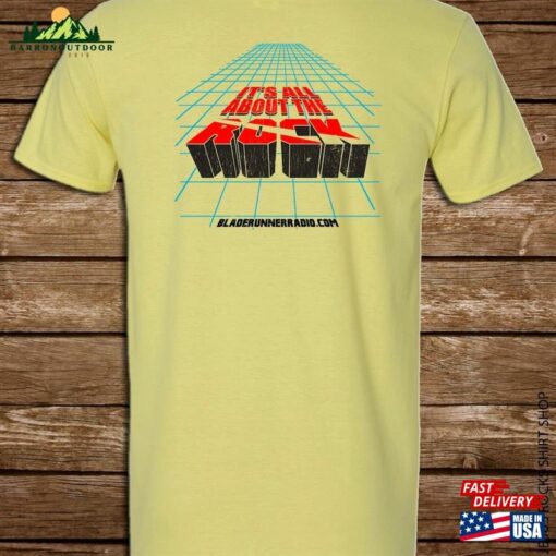 Bladerunner Anniversary T Shirt Rock Radio Station Vintage Style Yellow Classic Unisex