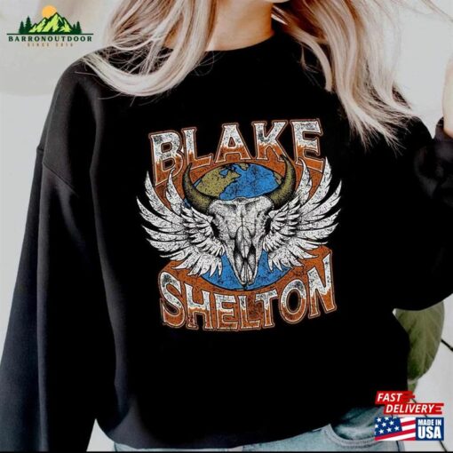 Blake Shelton Back To The Honky Tonk Tour 2023 Shirt Merch Sweatshirt Classic Unisex