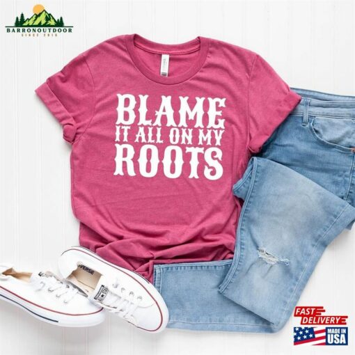 Blame It All On My Roots T-Shirt Garth Brooks Concert Shirt Cute Band Desert Unisex Hoodie