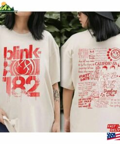 Bli Nk 182 Rock Band World Tour 2023 2 Sides T-Shirt Vintage Music Merch Sweatshirt Unisex