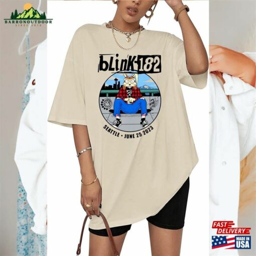 Blink 182 2023 Seattle World Tour Shirt Band Tee Classic Unisex