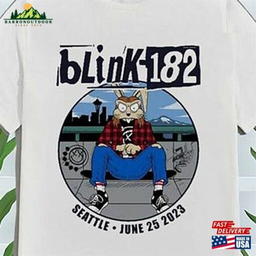 Blink 182 2023 Seattle World Tour Shirt Band Tee Classic Unisex