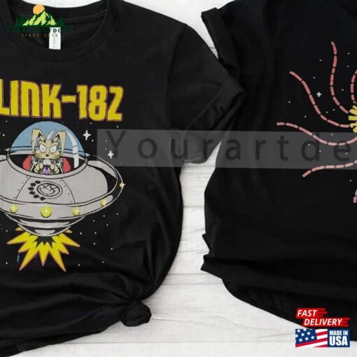 Blink 182 2023 Spaceship Tour Merch The World 2024 Shirt Rock N T-Shirt Hoodie