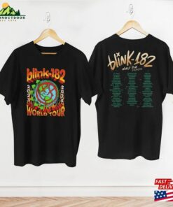 Blink 182 Band World Tour 2023 2024 Shirt 90S Vintage Smile T-Shirt Hoodie Unisex