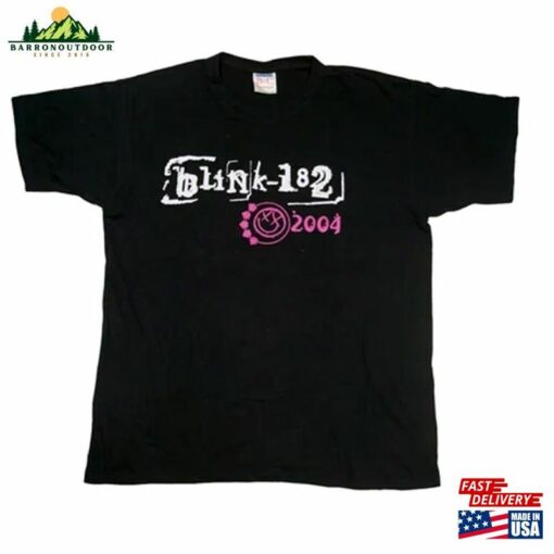 Blink 182 Concert T-Shirt 2004 Rock Band Tee Vintage Classic