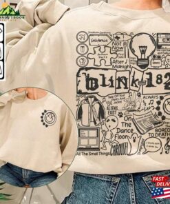 Blink 182 Doodle Art Shirt 2 Side Vintage Merch Album Lyric Sweatshirt Hoodie Classic Blink 182 Doodle Art Shirt 2 Side Vintage Merch Album Lyric Sweatshirt Hoodie Classic