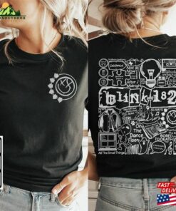 Blink 182 Doodle Art Shirt 2 Side Vintage Merch Album Lyric Sweatshirt Hoodie Unisex Classic