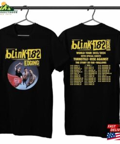 Blink 182 Music Band 2023 T-Shirt World Tour Shirt Gift For Fan Tee Unisex Blink 182 Music Band 2023 T-Shirt World Tour Shirt Gift For Fan Tee Unisex