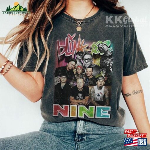 Blink 182 Music Shirt 90S Vintage Nine Album 2023 Graphic Unisex Tee Tour Classic T-Shirt