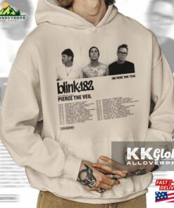 Blink 182 One More Time Tour 2024 With Pierce The Veil List Unisex T Shirt Sweatshirt Blink 182 One More Time Tour 2024 With Pierce The Veil List Unisex T Shirt Sweatshirt