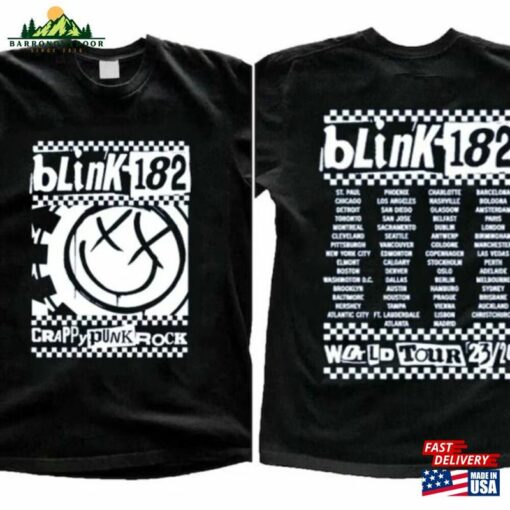 Blink 182 Rock N’roll T-Shirt The World Tour 2023 Sweatshirt