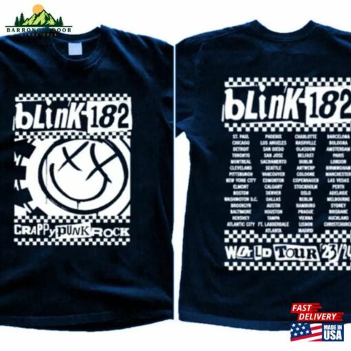 Blink 182 Rock N’roll T-Shirt The World Tour 2023 Sweatshirt