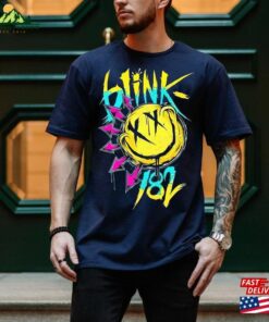 Blink 182 Shirt The World Tour 2023 2024 Happy Face Tee Band Sweatshirt Unisex