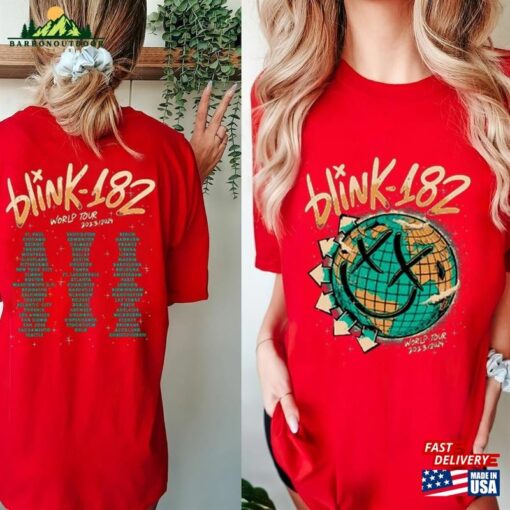 Blink 182 Shirt The World Tour 2023 2024 Merch T-Shirt Sweatshirt