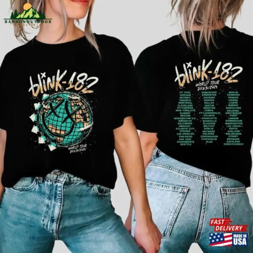 Blink 182 Shirt The World Tour 2023 2024 Rock N Classic Sweatshirt