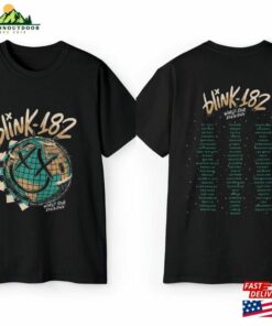 Blink 182 Smiley World Tour 2023 2024 T-Shirt Sweatshirt Unisex