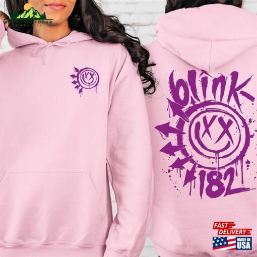 Blink 182 Sweatshirt 2024 Tour Smile Face Unisex