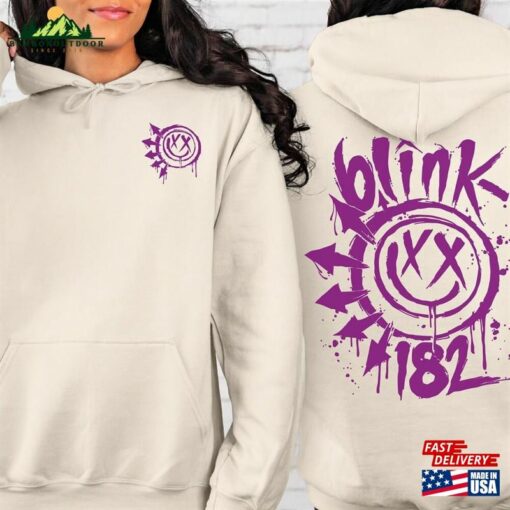 Blink 182 Sweatshirt 2024 Tour Smile Face Unisex