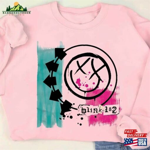 Blink 182 T-Shirt Smile Face Shirt Rock Band Classic Unisex